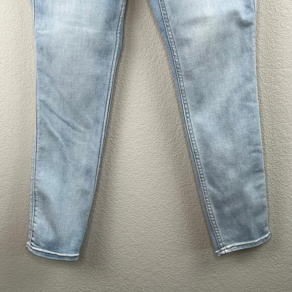 Old Navy Light Wash Rockstar Super Skinny Denim Jeans Extra High Rise Stretch 8 - Picture 6 of 9